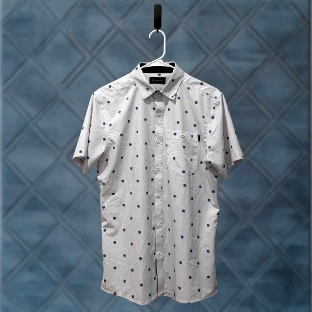 Vintage William Murray Shirt Mens S White Short Sleeve Button Down Performance Golf Size US S / EU 44-46 / 1 - 1 Thumbnail