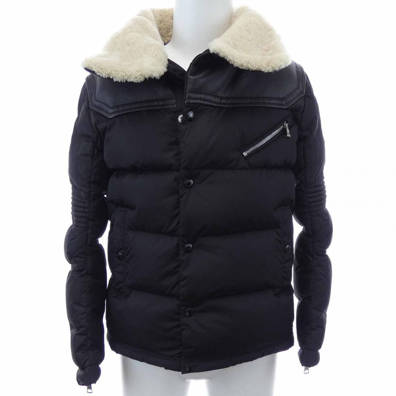 Moncler Moncler Moncler LEO Sheepskin Down Jacket Leather Outerwear LEO DUTY FREE for USA Size ONE SIZE - 1 Thumbnail