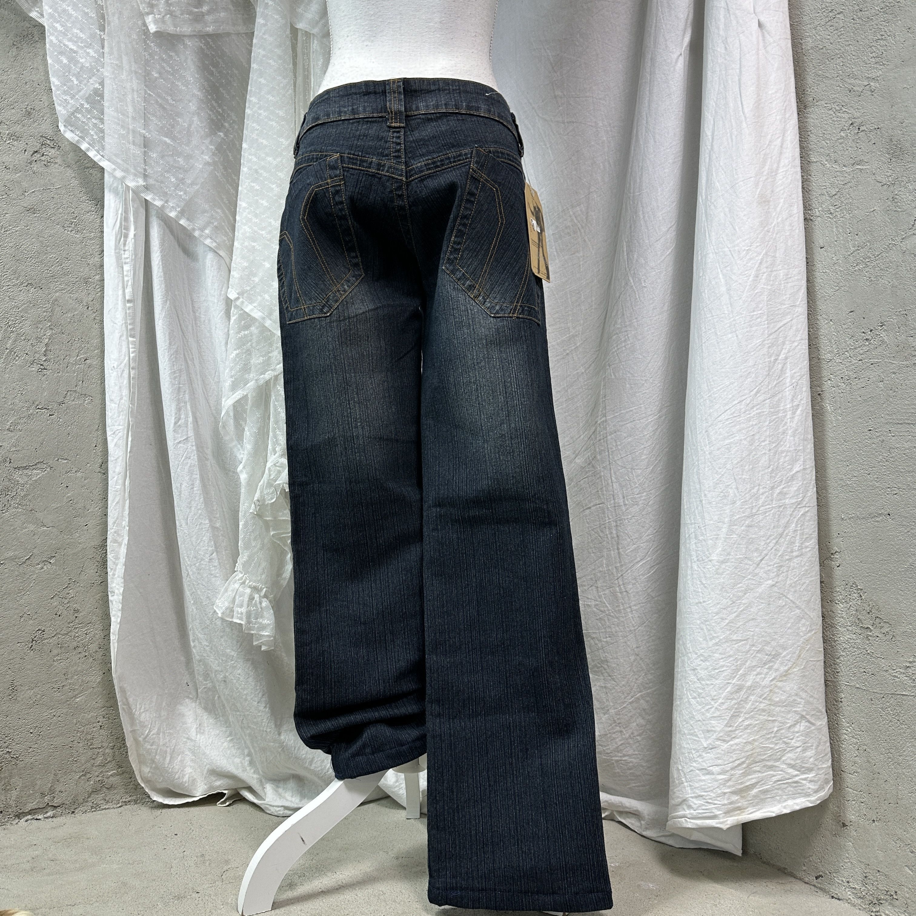 Vintage Vintage Denim Streetwear Washed Flared Jeans Pants Y2K Size 26" / US 2 / IT 38 - 3 Thumbnail