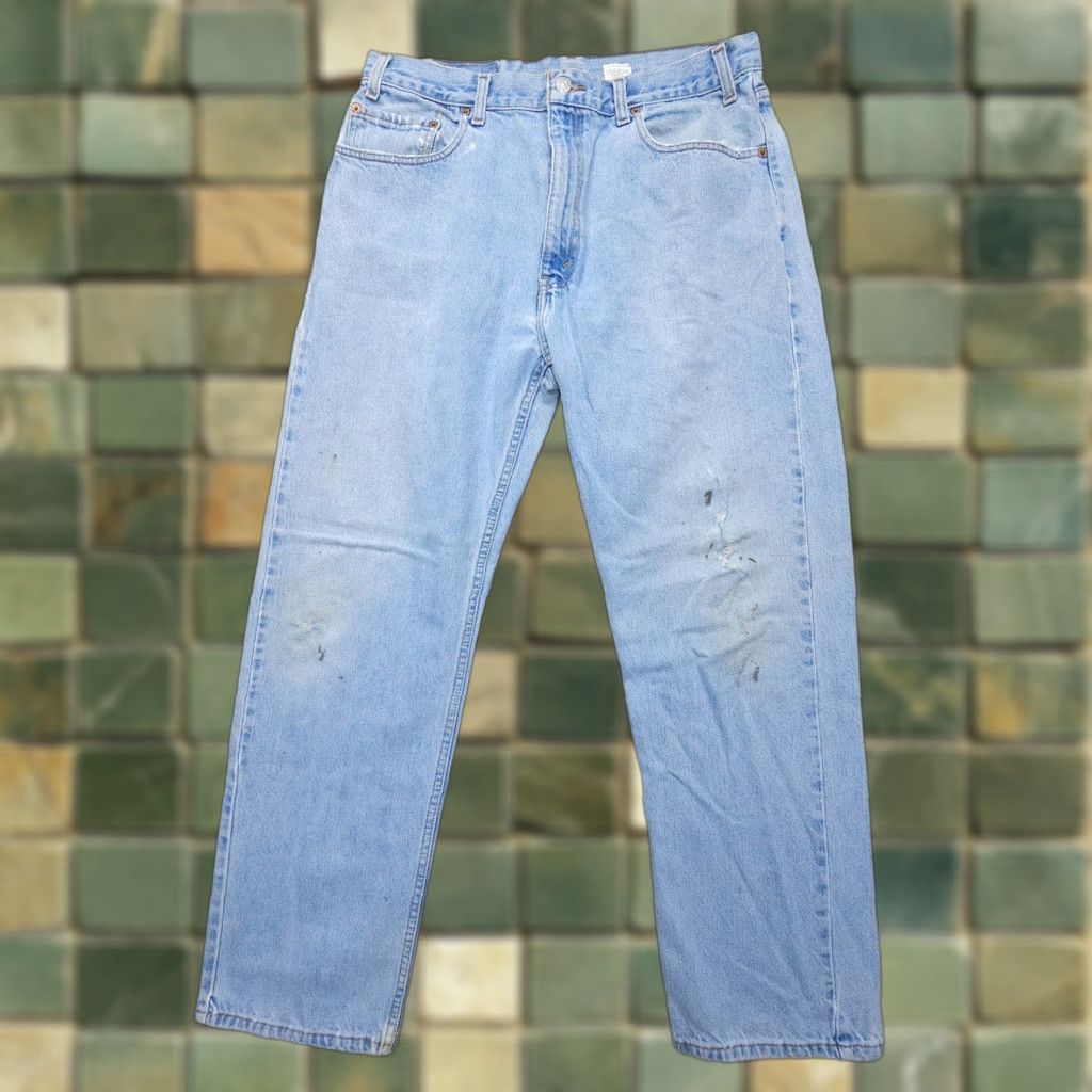 Levi's Vtg Levi's 505 Straight Leg Jeans Mens 36 x 30 Blue Distressed 2000s Denim Jeans Regular Mens Blue 505 Straight Leg Levi's Vintage Size US 36 / EU 52 - 1 Thumbnail