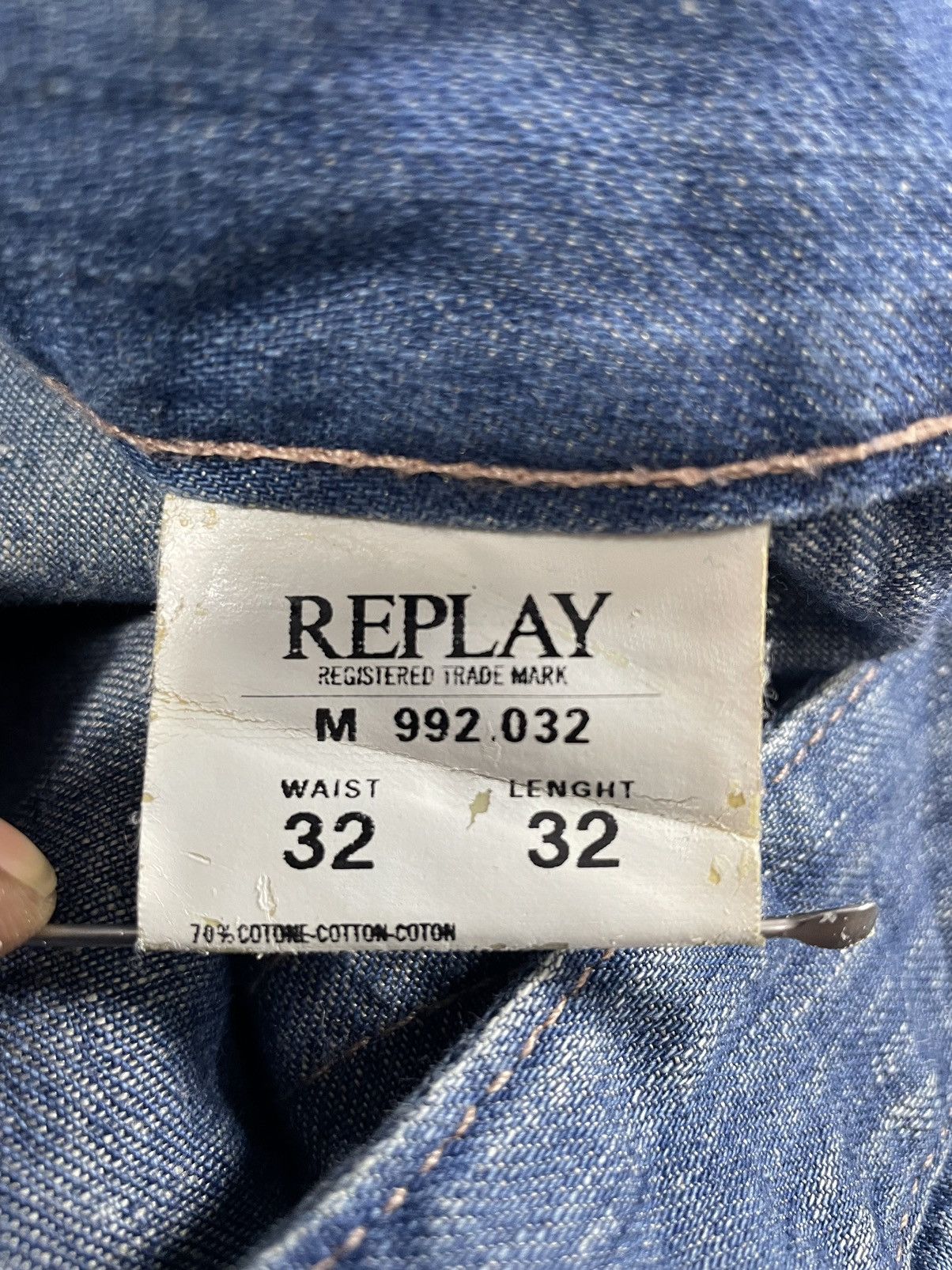 Replay Vintage Replay Wide Leg Jeans Size US 34 / EU 50 - 10 Thumbnail