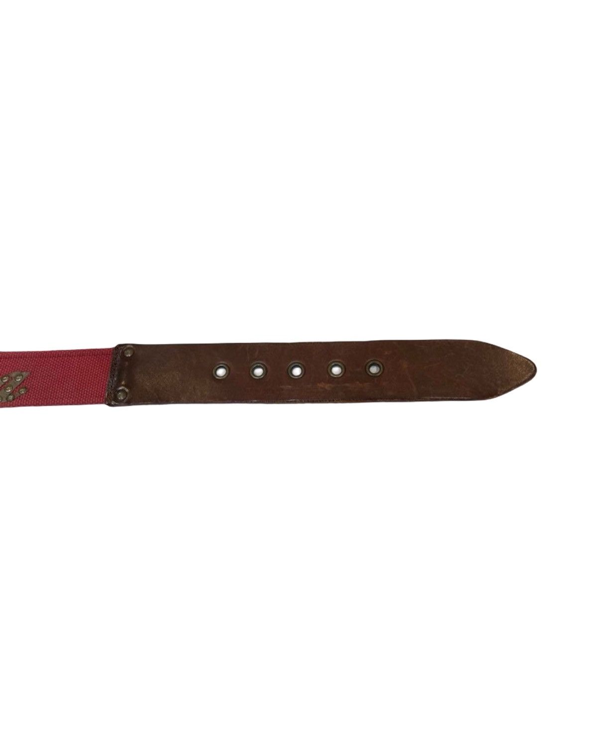 Dolce & Gabbana Studded Canvas Cotton Logo Belt Size ONE SIZE - 5 Thumbnail
