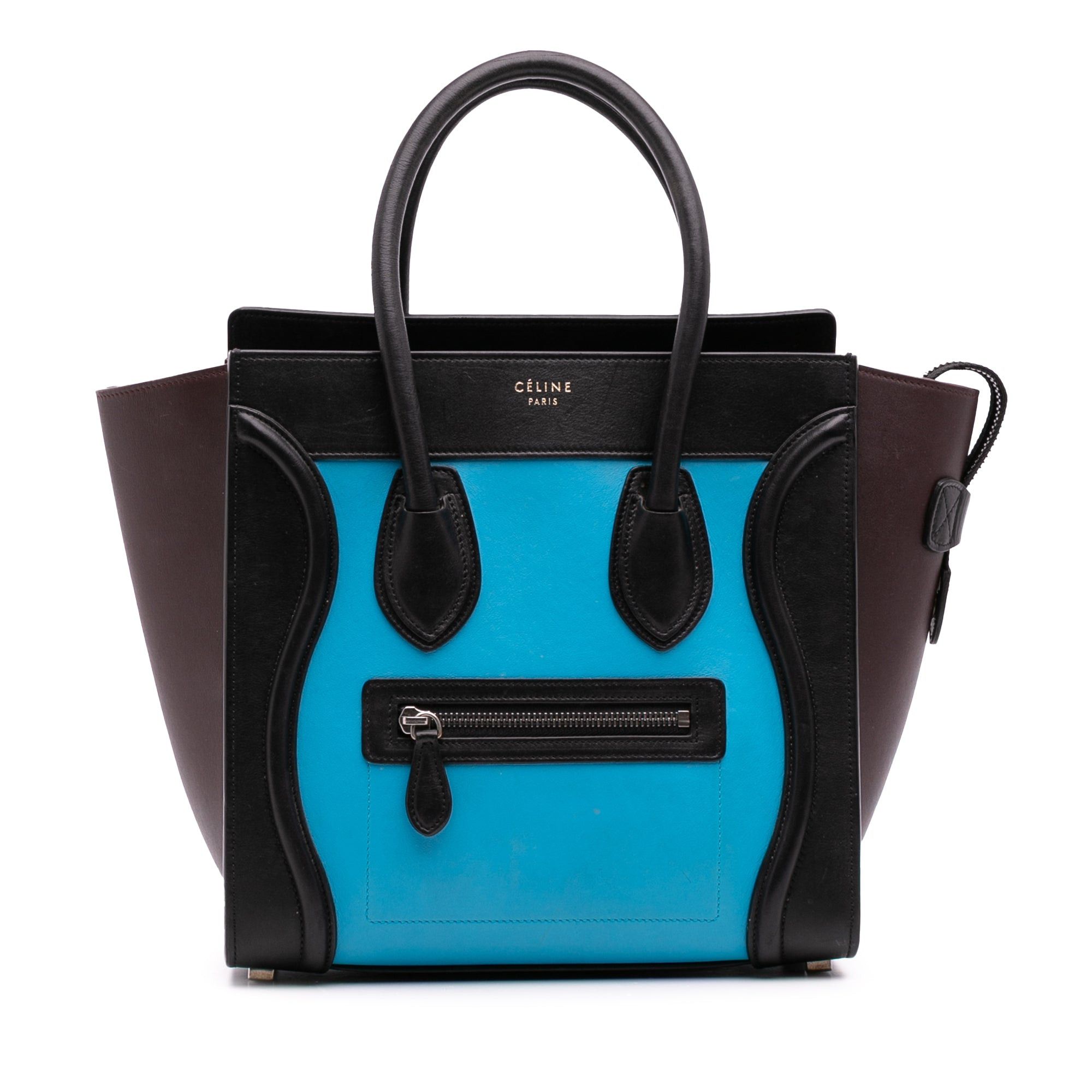 Celine Micro Tricolor Leather Luggage Tote Size ONE SIZE - 1 Thumbnail