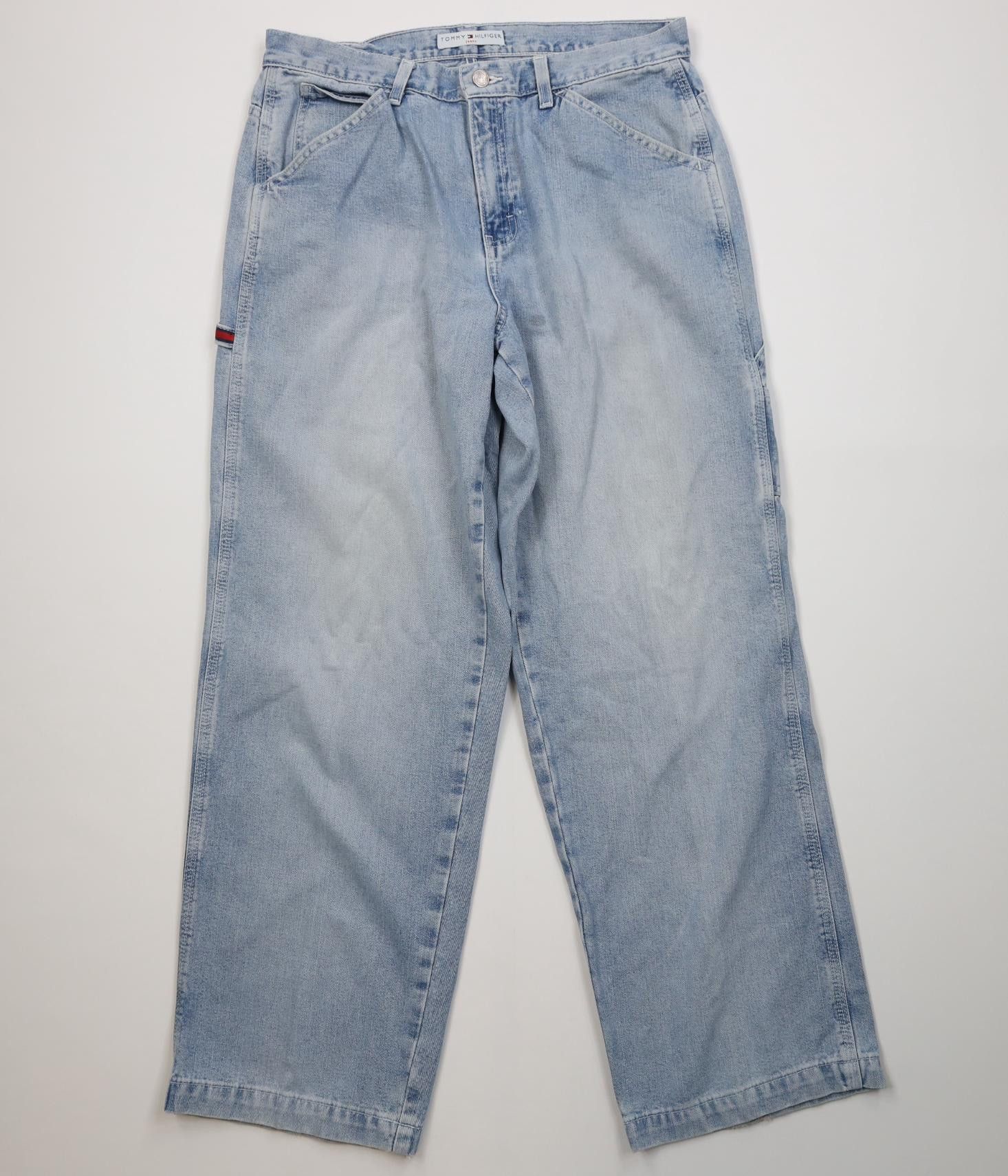 Tommy Hilfiger Vintage Y2K 2001 Tommy Hilfiger Wide Leg Carpenter Jeans Size 36" / US 14 / IT 50 - 1 Thumbnail
