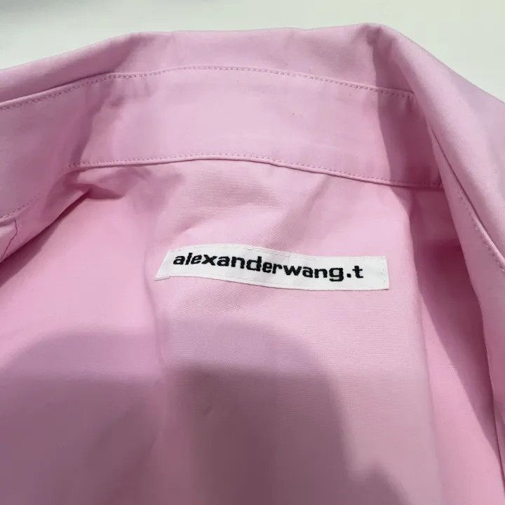 Alexander Wang Alexander Wang Pink Cotton Long Sleeve Shirt - Size S / US 4 / IT 40 - 4 Thumbnail