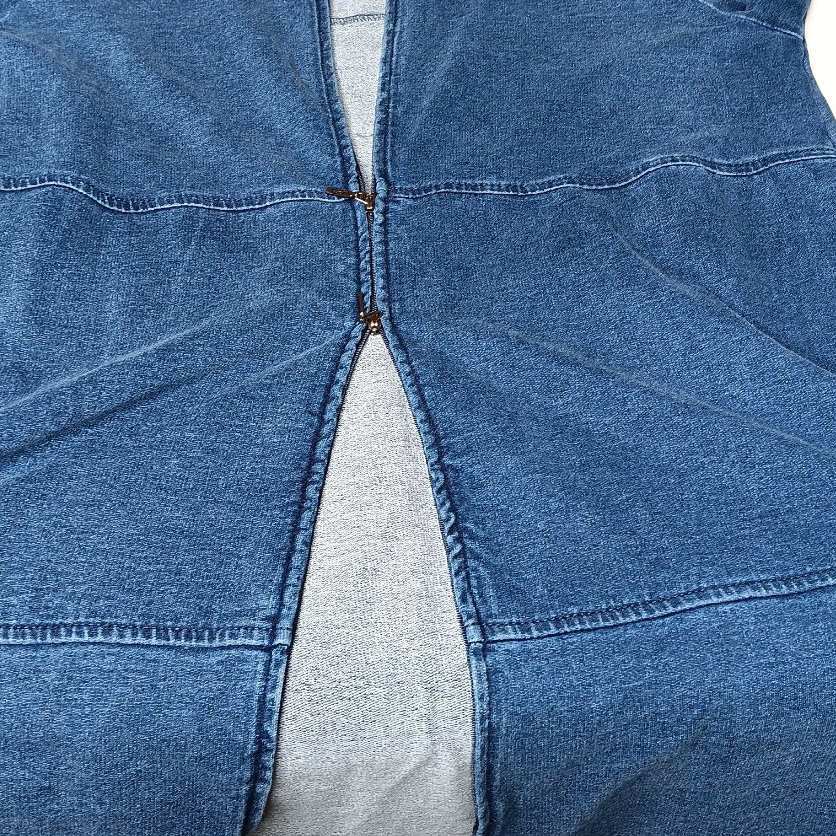 Vintage J Jill Indigo Pure Jill Jacket S Sweatshirt Knit Hoodie Blue Zip Plaid Comfort Size S / US 4 / IT 40 - 3 Thumbnail