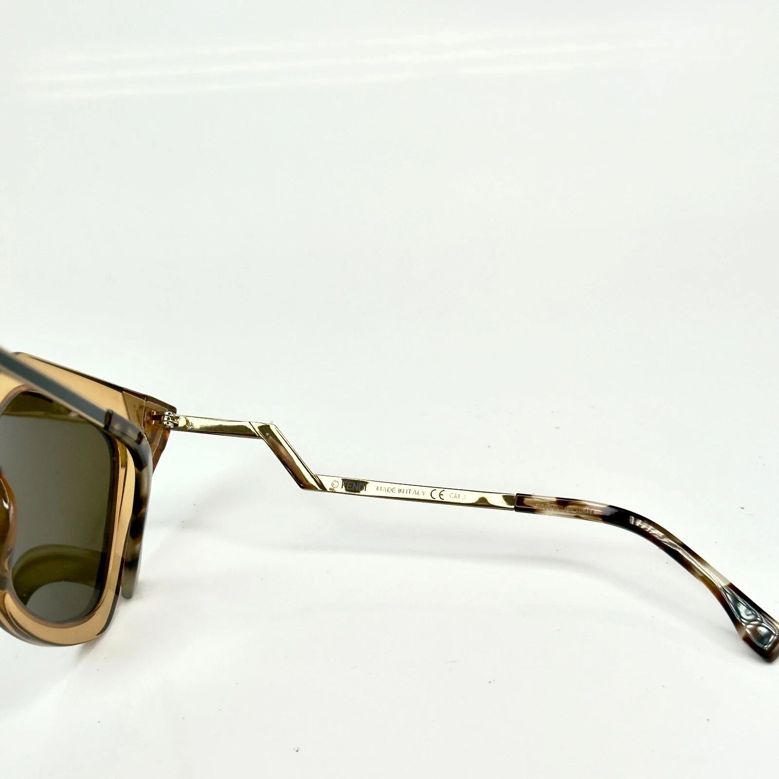 FENDI FF0060 0060 IRIDIA Champagne Mirror Sunglasses
