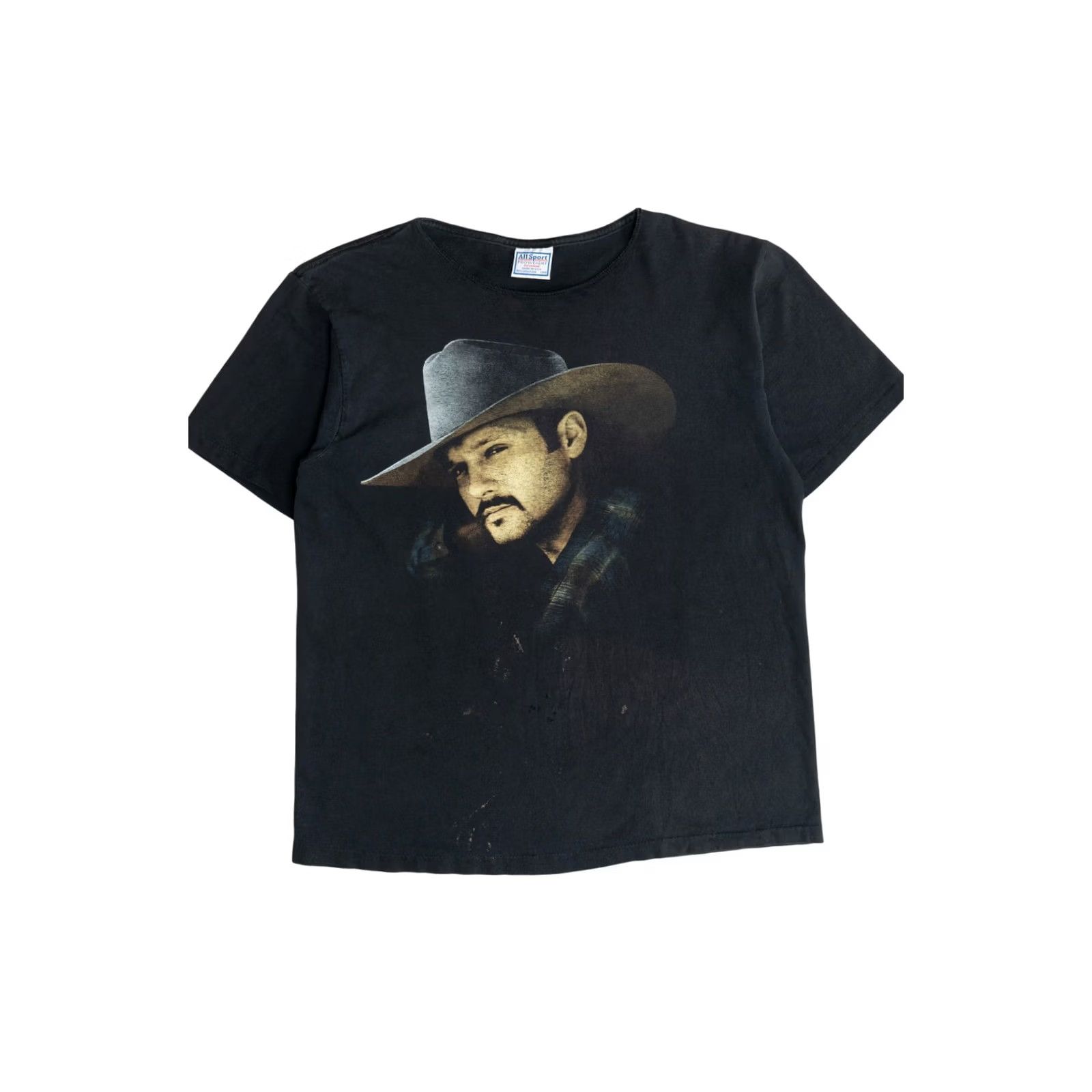 Vintage VINTAGE Tim McGraw All I Want Tour T-Shirt Distressed 1995 1990s Black Unisex Adult Large Short Sleeve shirts Size US L / EU 52-54 / 3 - 2 Thumbnail