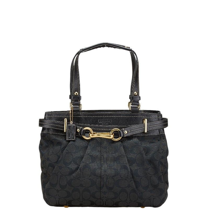 Coach Coach Coach Signature Canvas Leather Handbag Canvas Handbag F15672 DUTY FREE for USA Size ONE SIZE - 1 Thumbnail