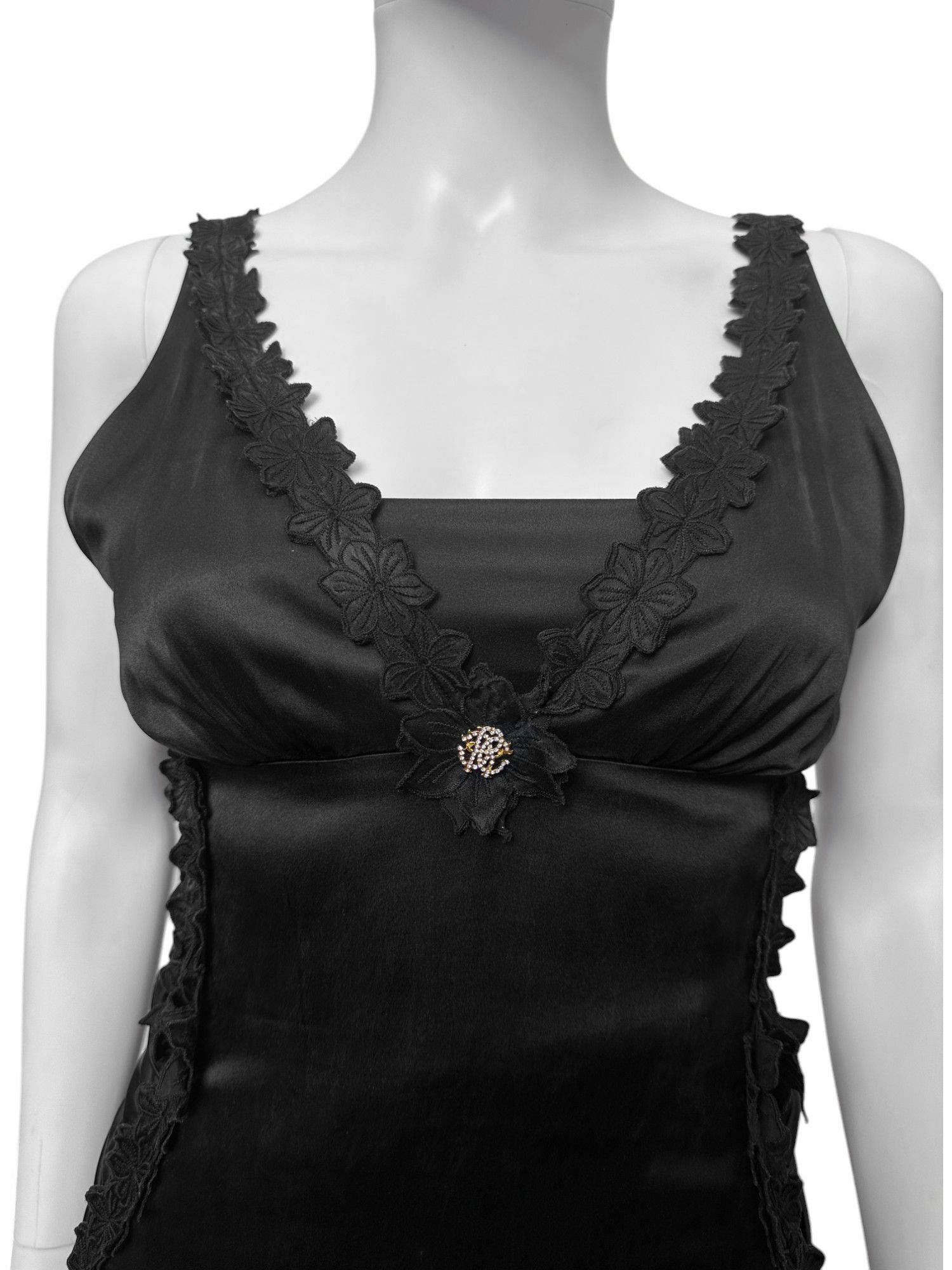 Roberto Cavalli S/S 2021 Silk Black Dress Size S / US 4 / IT 40 - 5 Thumbnail