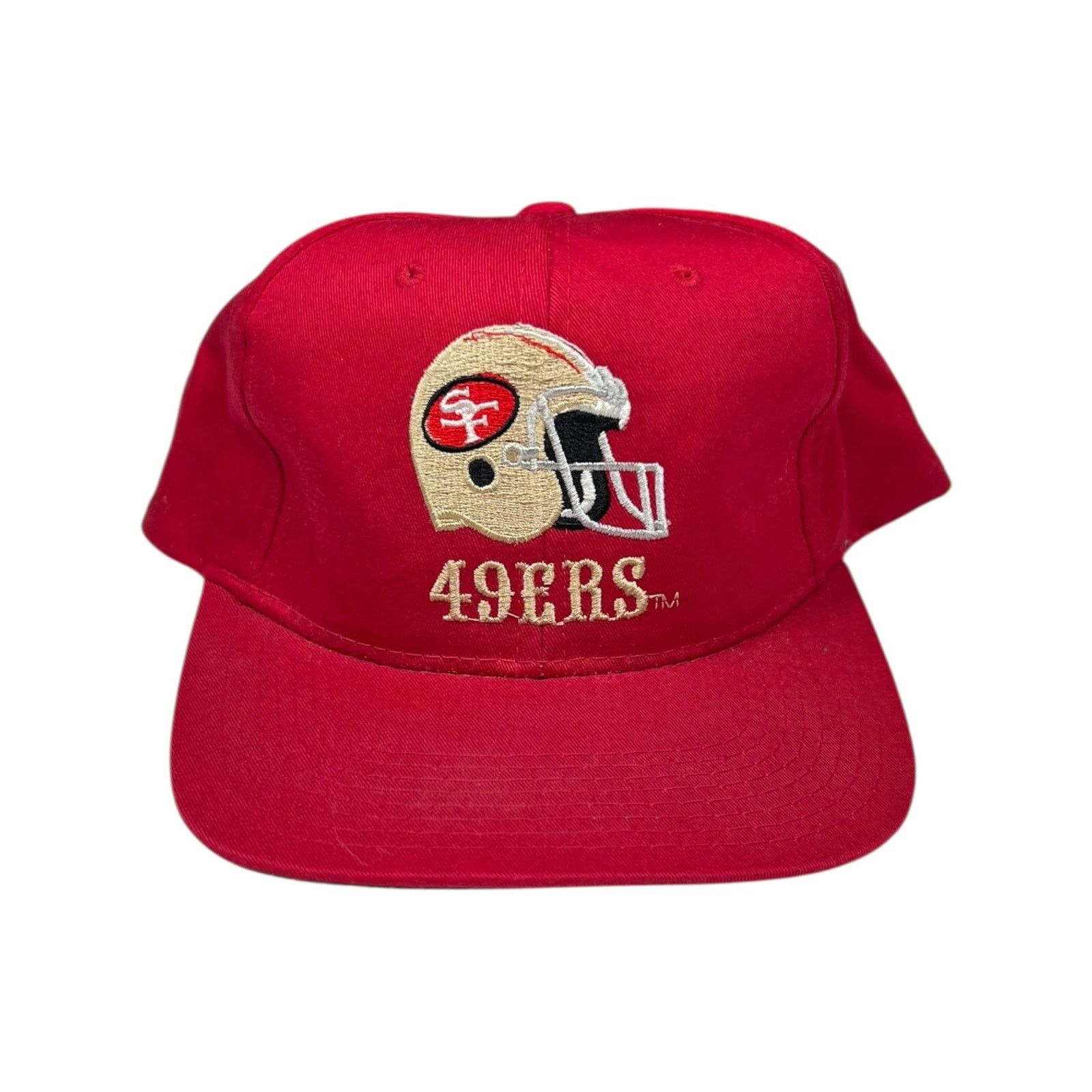 Vintage 90s San Francisco 49ers Helmet NFL AJD SnapBack