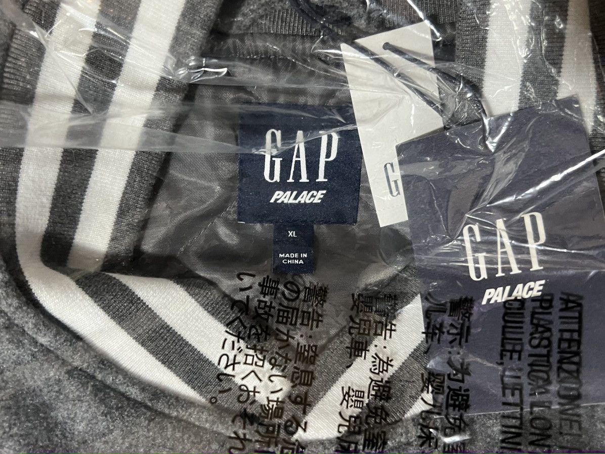 Gap PALACE X GAP Varsity Jacket in Grey Melange SS24 Size XL