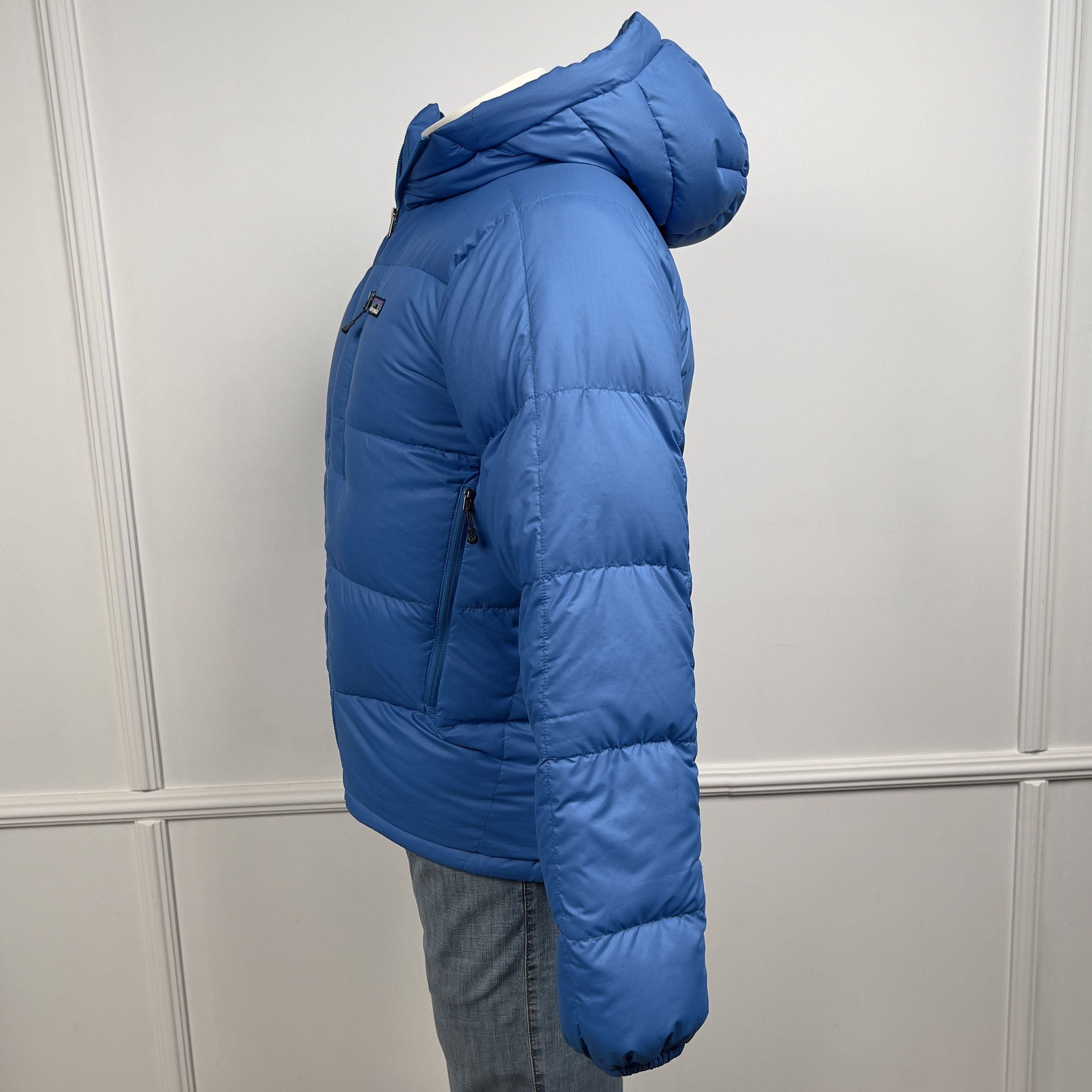 Patagonia Fitz Roy Down Hoody Parka Jacket Blue Men`s Size US XS / EU 42 / 0 - 3 Thumbnail