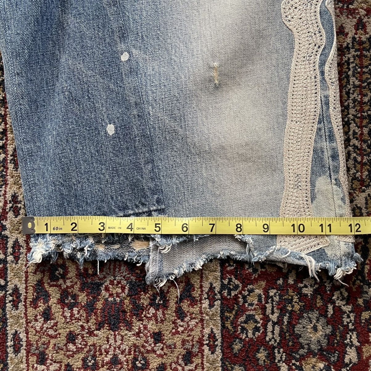 Kapital Kapital Kountry RARE Bone Selvedge Denim Shorts NAPA sz 31 Size US 31 - 21 Thumbnail
