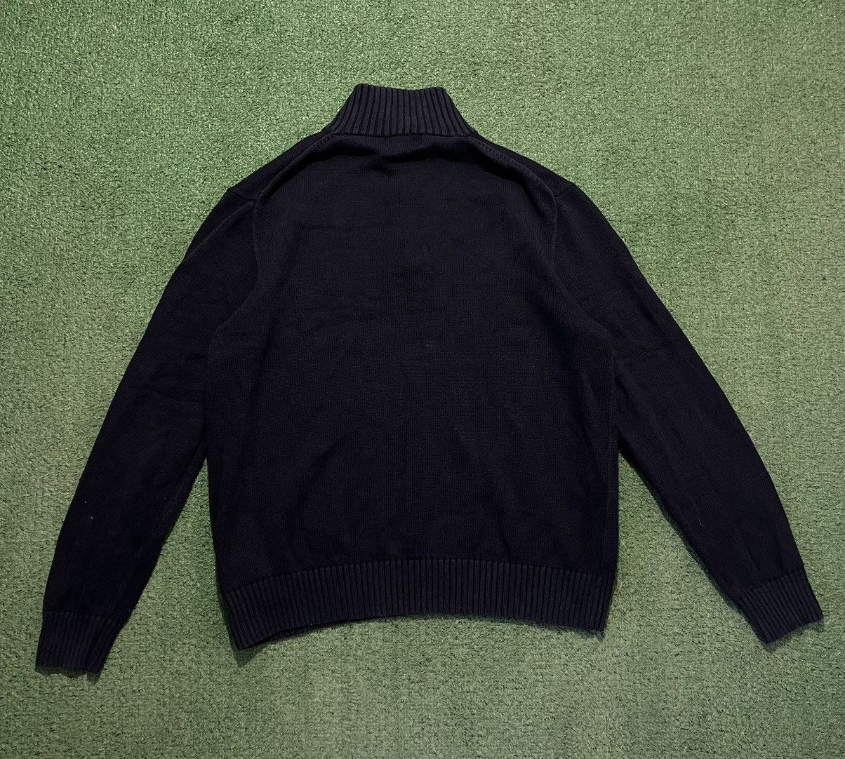 Polo Ralph Lauren × Ralph Lauren × Vintage Polo Ralph Lauren Sweater Halfzip Navy Size US XL / EU 56 / 4 - 2 Thumbnail