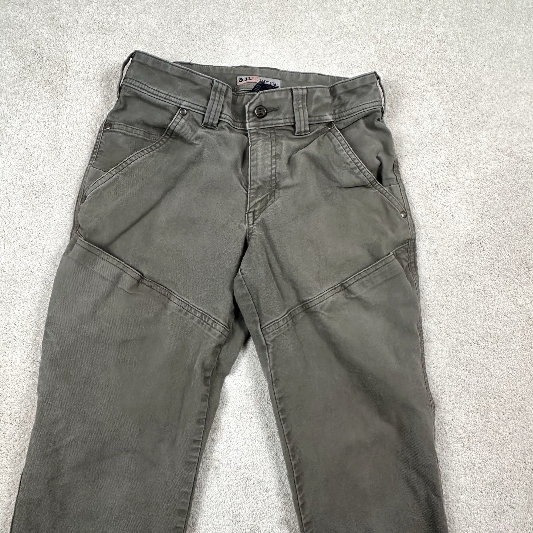Vintage 5.11 Tactical Defender Flex Utility Jeans Mens 28x30 Green Army Green Size US 28 / EU 44 - 2 Thumbnail