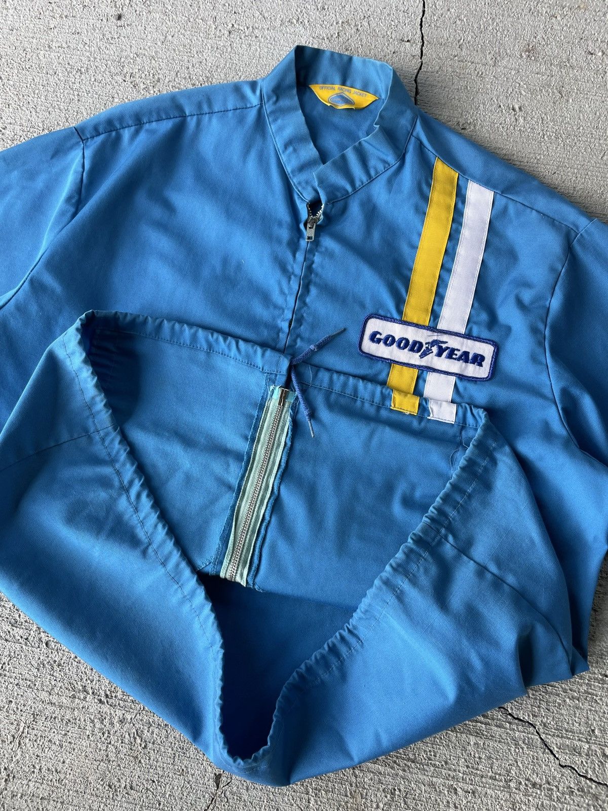 Vintage Vintage 60s/70s Goodyear Racing Bomber Jacket Size US L / EU 52-54 / 3 - 5 Thumbnail
