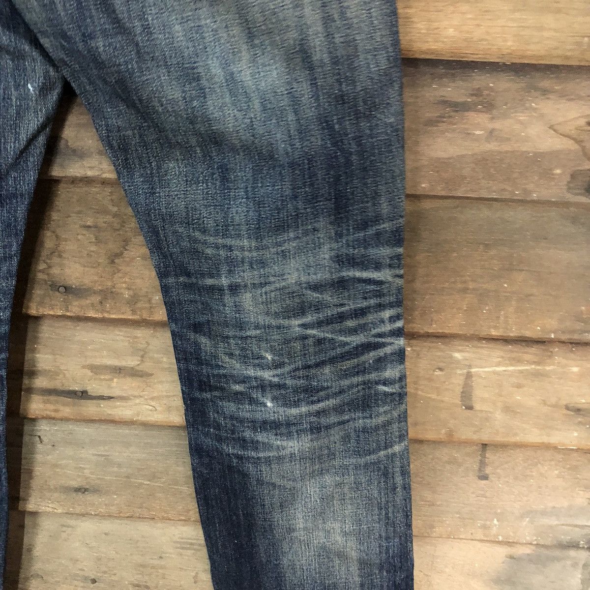 Uniqlo Uniqlo UJ faded Blue ripped distressed Denim Pants #7307 Size US 30 / EU 46 - 19 Thumbnail