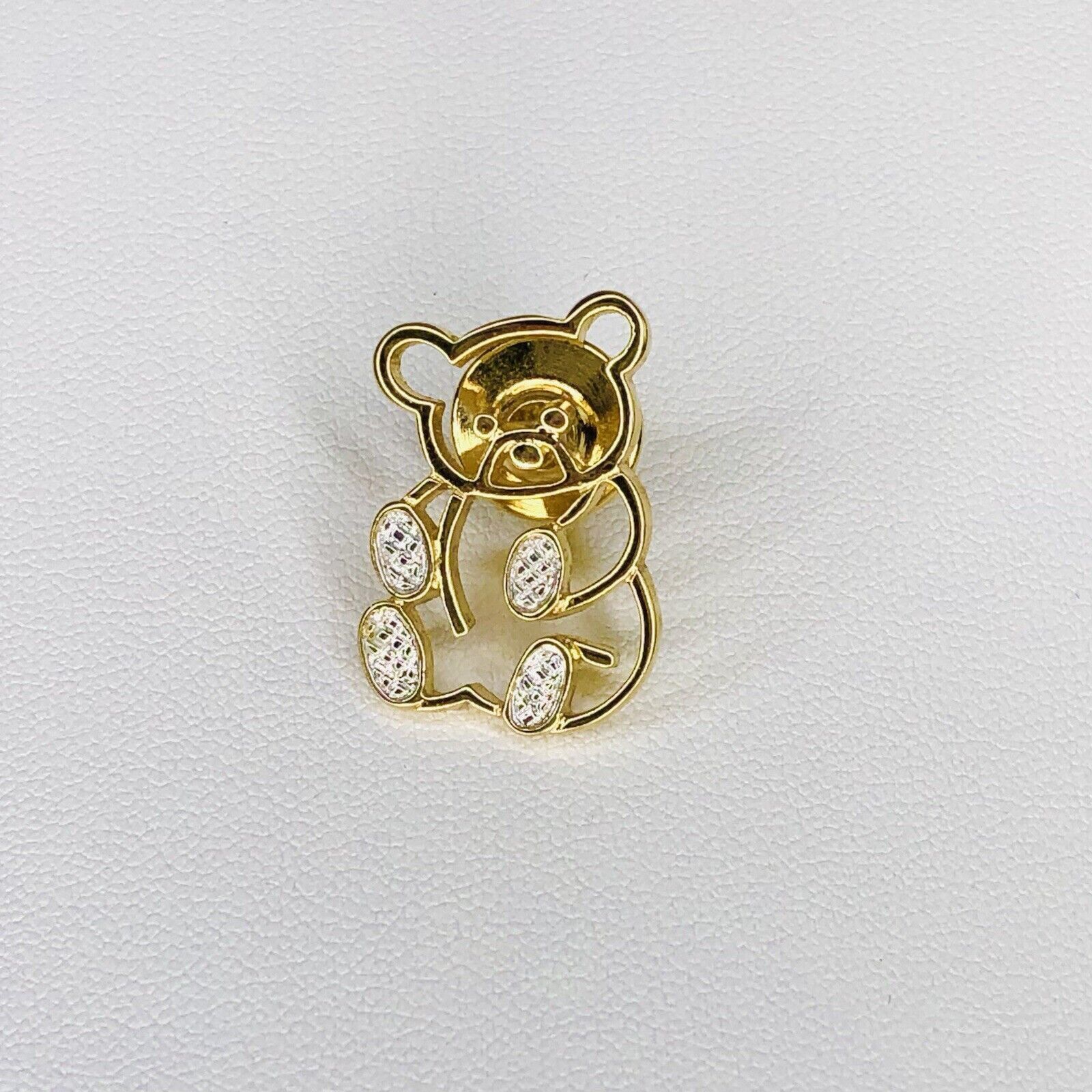 Other Vtg Avon Teddy Bear Brooch Gold & Silver Tone 1” Animal 80s Size ONE SIZE - 2 Thumbnail