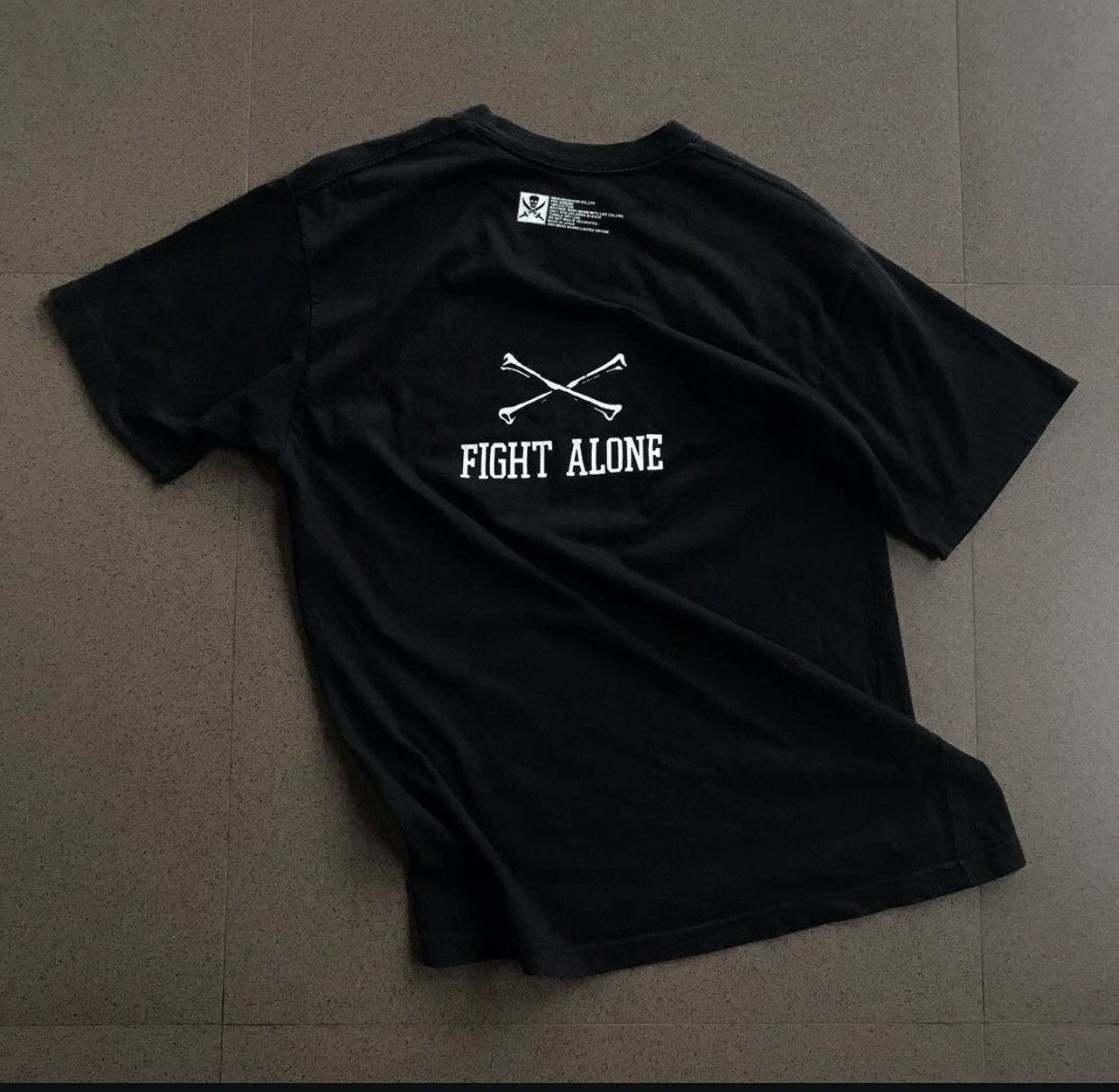 Japanese Brand × Neighborhood × Vintage VINTAGE NEIGHBORHOOD FIGHT ALONE TEE Size US L / EU 52-54 / 3 - 1 Thumbnail