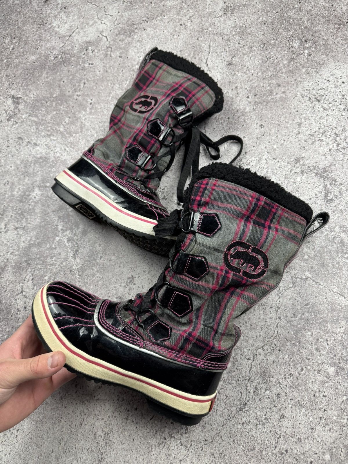 Ecko Unltd. Vintage Y2K Ecko Unltd Fur Japanesse Glamour Boots size 35 Size US 5 / EU 37 - 3 Thumbnail
