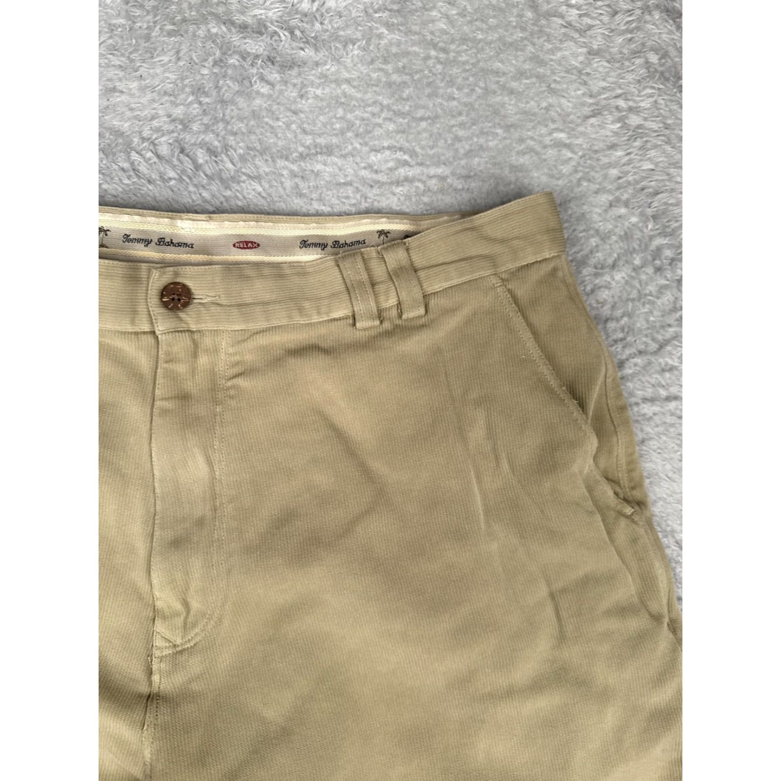 Tommy Bahama Tommy Bahama Shorts Mens 36 Tan Silk Cotton Blend Relax Chino Flat Front Casual Size US 36 / EU 52 - 5 Thumbnail
