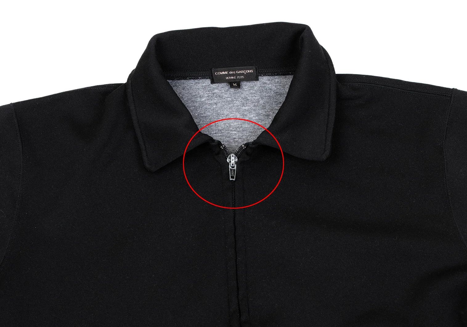 Comme des Garcons Homme Plus Black Zip-Up Jersey Blouson in Size M Size US M / EU 48-50 / 2 - 5 Thumbnail