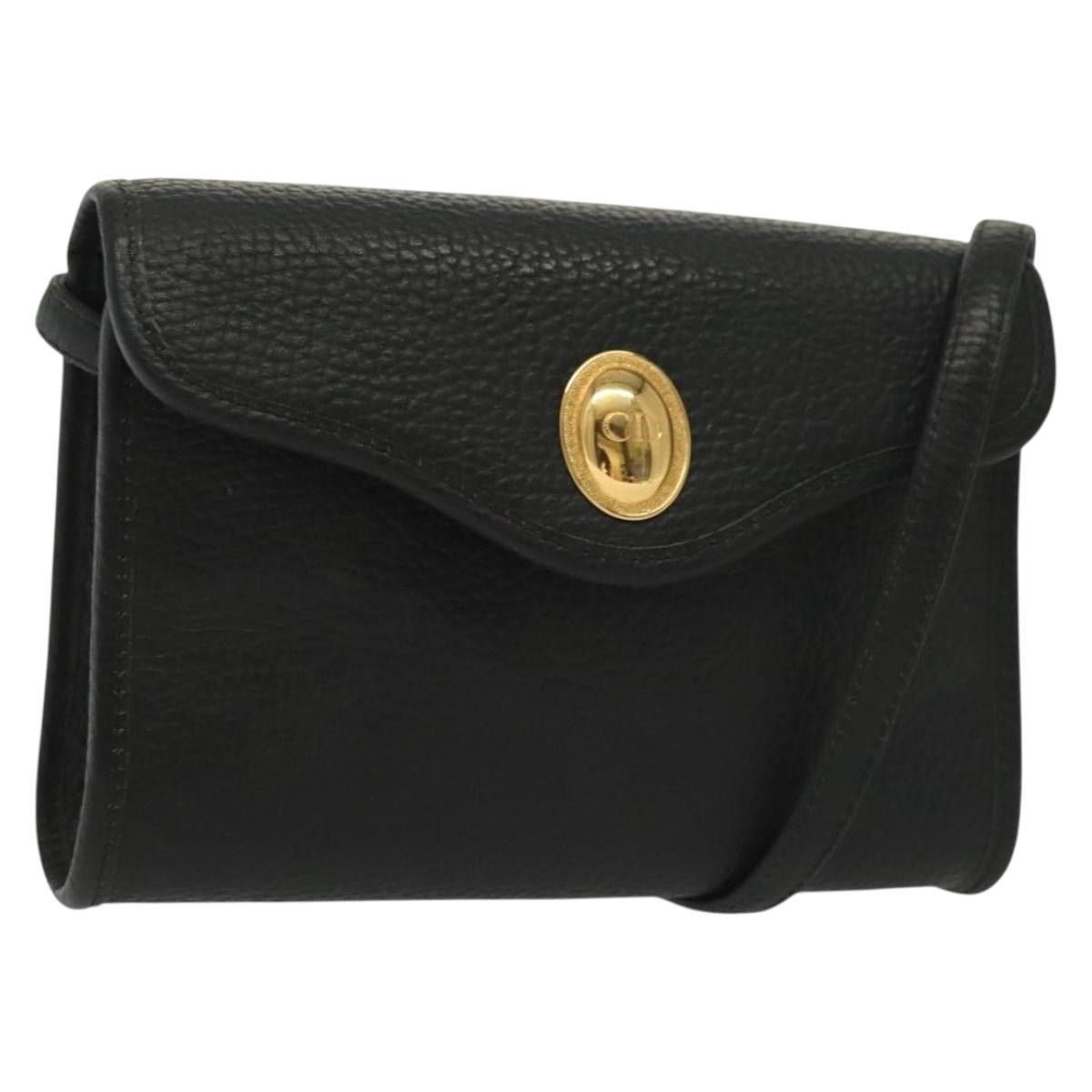 Dior DIOR Shoulder Bag Leather Black Gold Size ONE SIZE - 1 Thumbnail