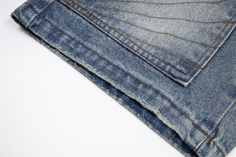 Japanese Brand American patchwork washed distressed workwear denim shorts Size US 32 / EU 48 - 5 Thumbnail