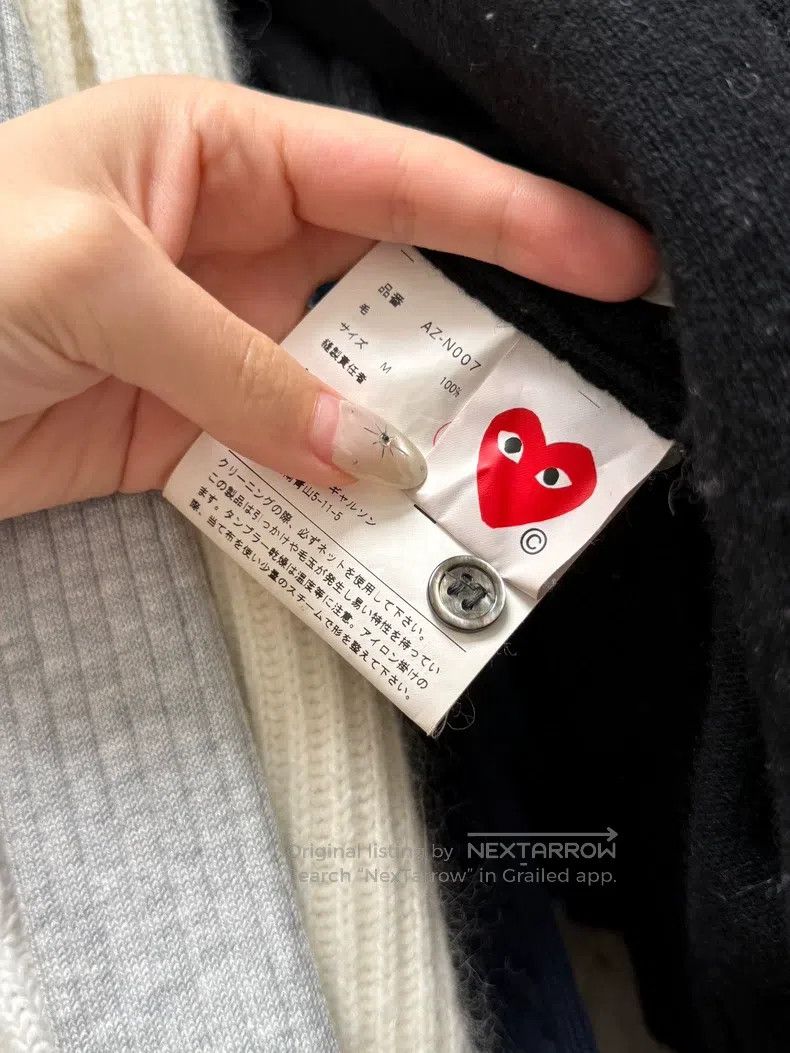 Comme des Garcons Comme Des Garcons Black red heart cardigan Size M / US 6-8 / IT 42-44 - 3 Thumbnail
