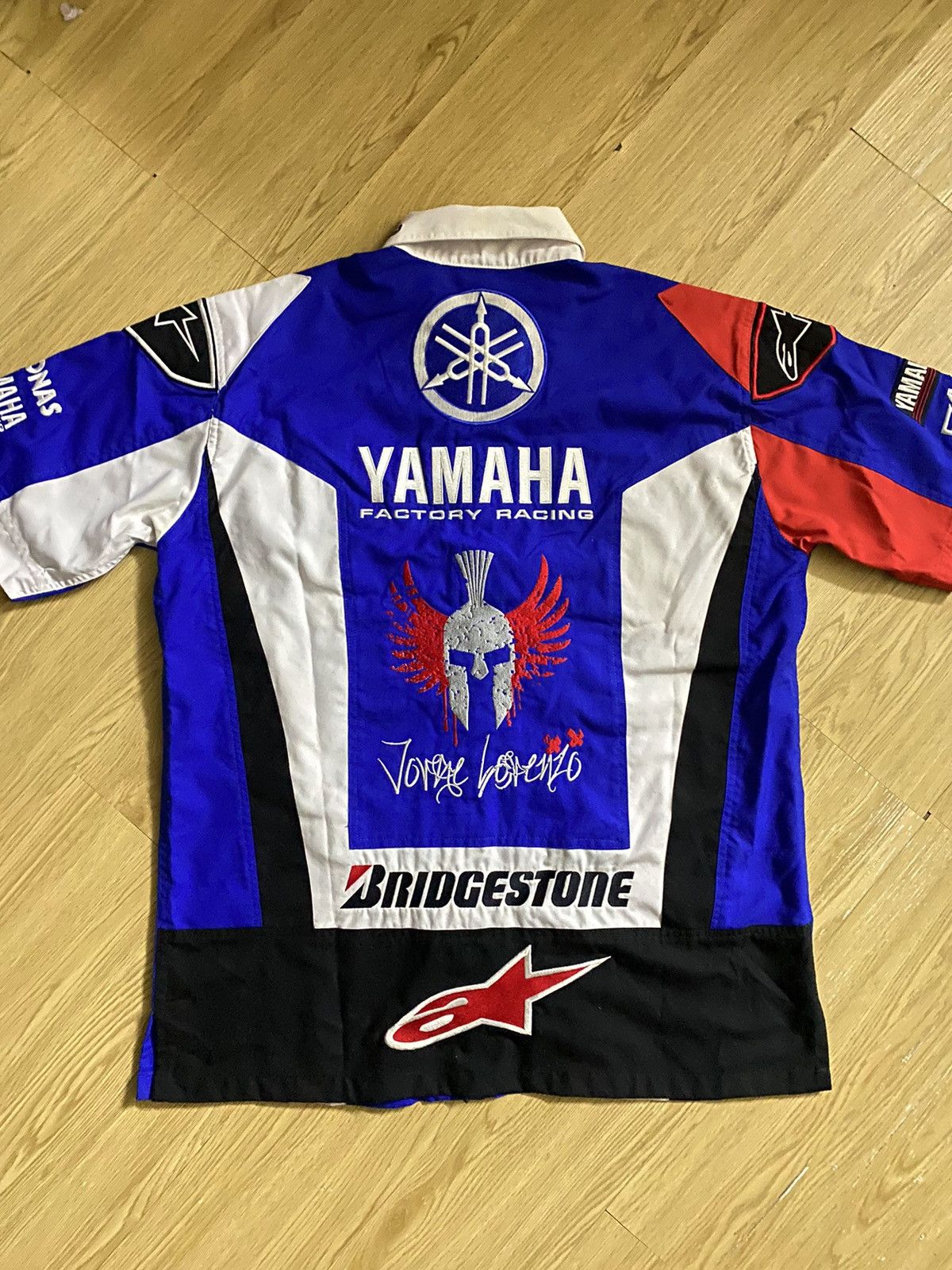 Sports Specialties × Vintage Vintage Yamaha Jorge Lorenzo Racing Shirt Size US L / EU 52-54 / 3 - 3 Thumbnail