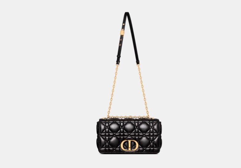 Dior o1w1db10425 M9243U Size: OS / Large Caro Bag in Black Size ONE SIZE - 4 Thumbnail