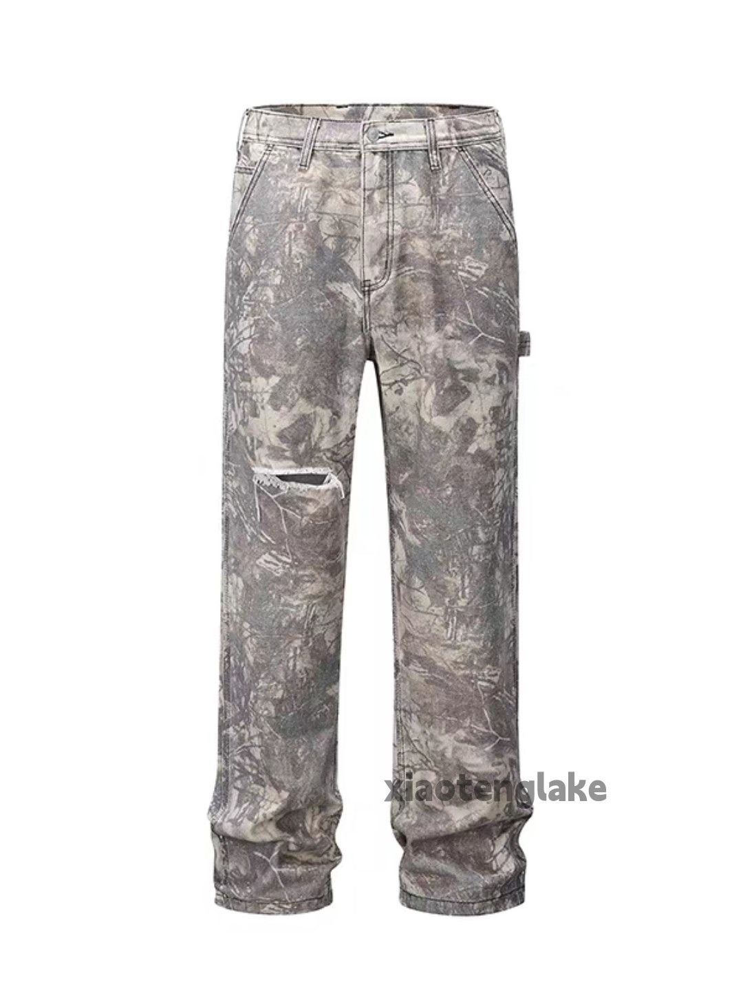 Vintage Unisex outdoor utility loose baggy carpenter camo pants Size US 32 / EU 48 - 5 Thumbnail