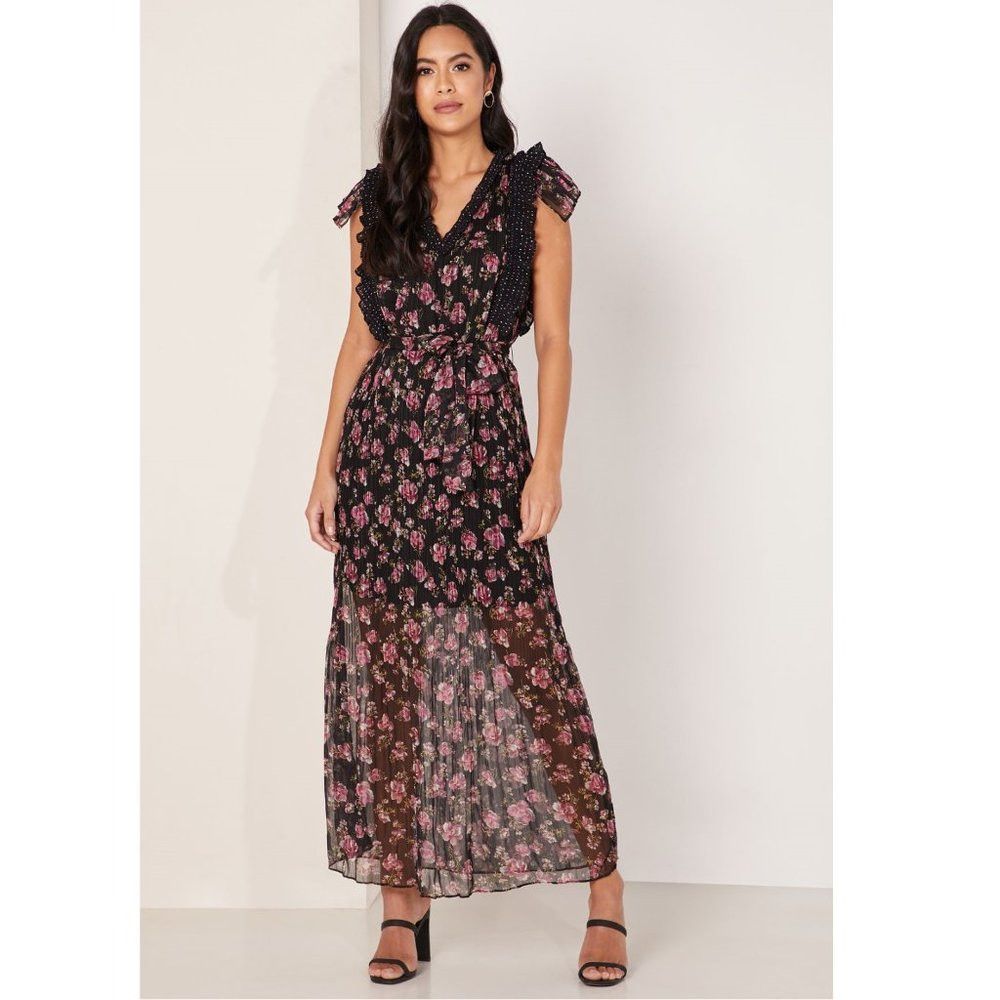 Anthropologie NWT New Anthropologie FOXIEDOX Anaise Floral Sheer Detail Size XS / US 0-2 / IT 36-38 - 1 Thumbnail
