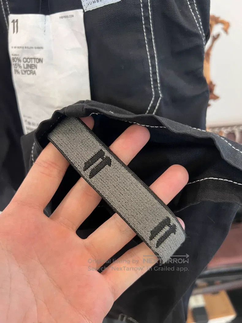 Other Boris Bidjan Saberi size S Topstitching hard cotton patchw Size US 27 - 7 Thumbnail