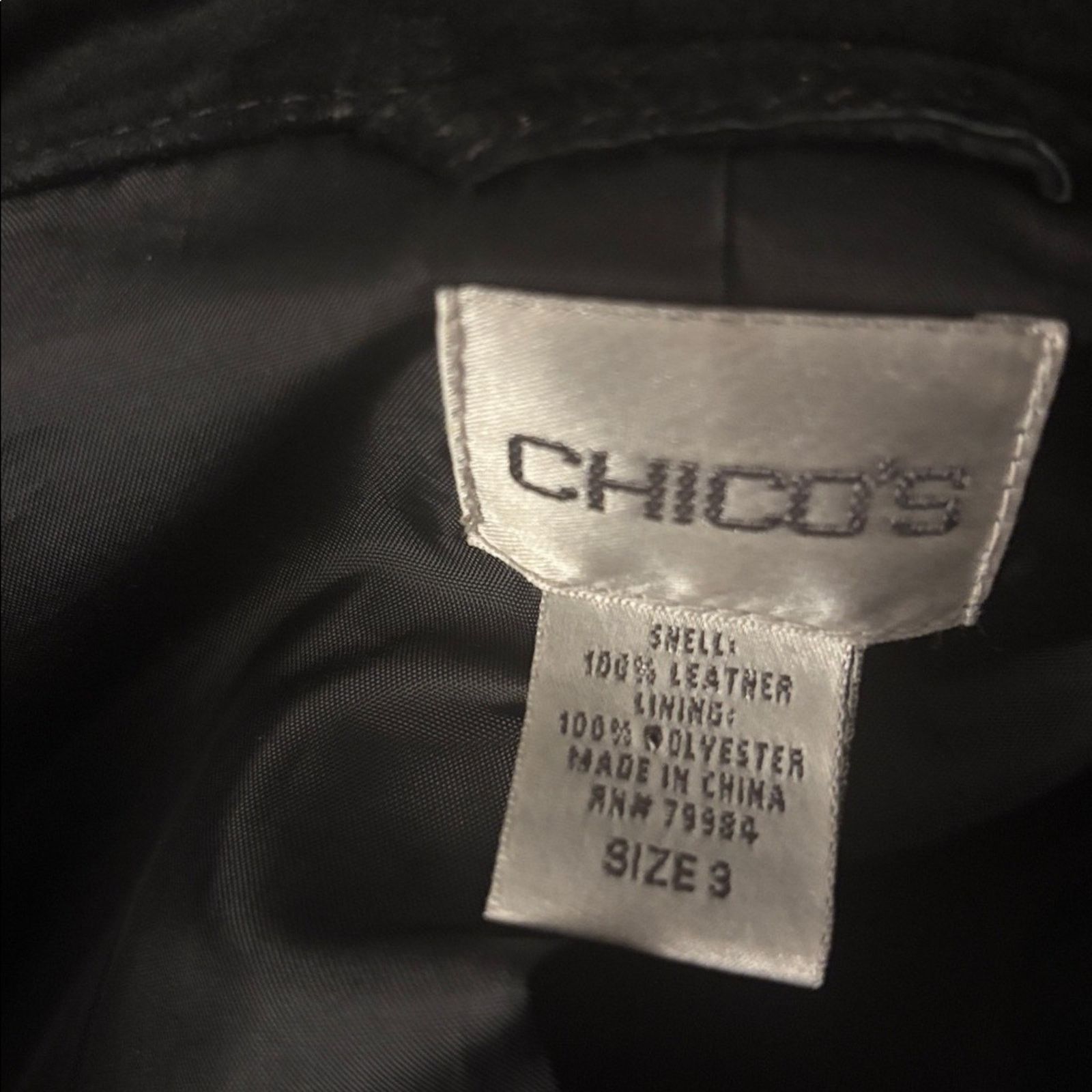Chicos Chico’s 90s Black Suede Jacket Size XXL / US 16-18 / IT 52-54 - 4 Thumbnail
