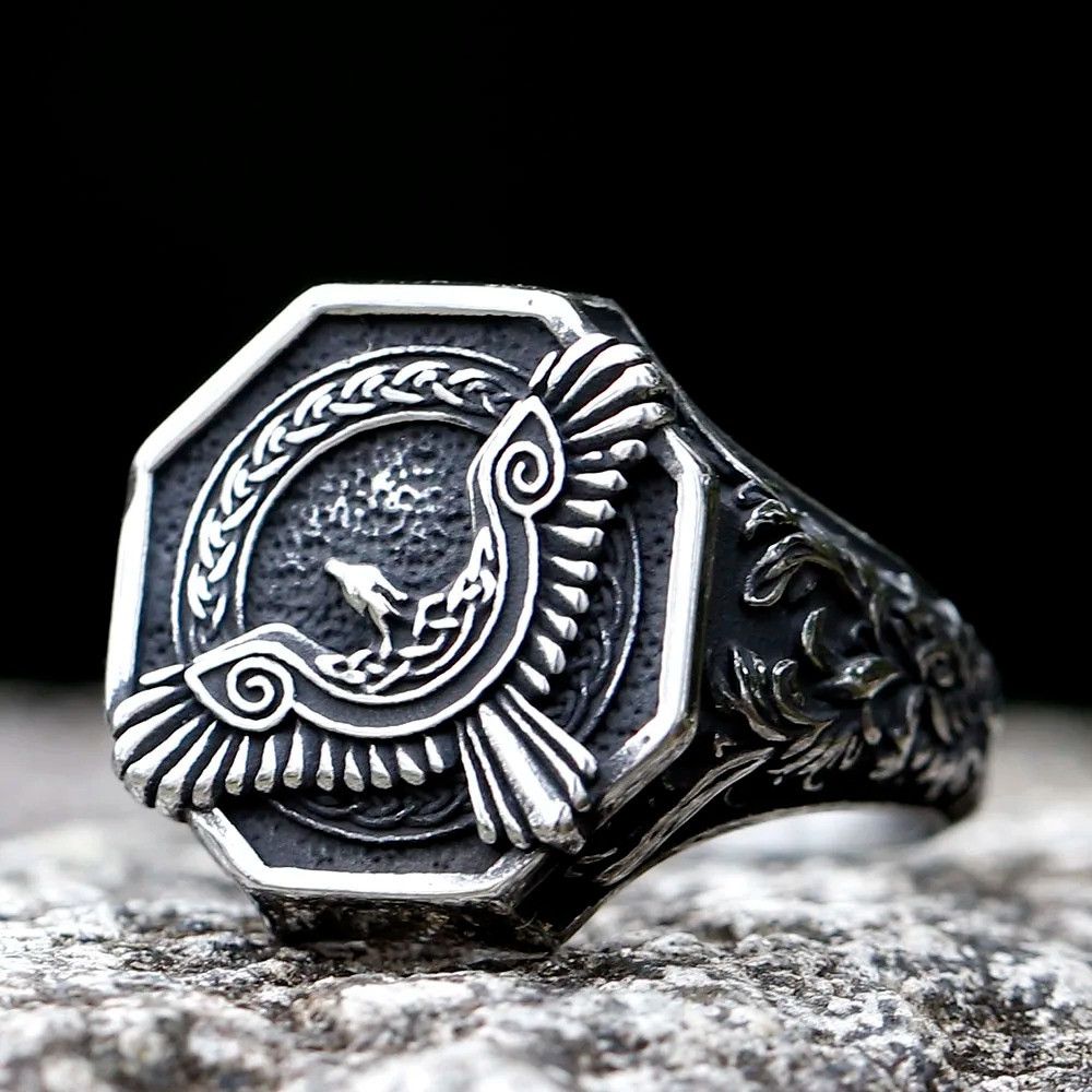 Jewelry Mythology Flying Eagle Ring Streetwear Jewelry Fashion Gift Size ONE SIZE - 7 Thumbnail