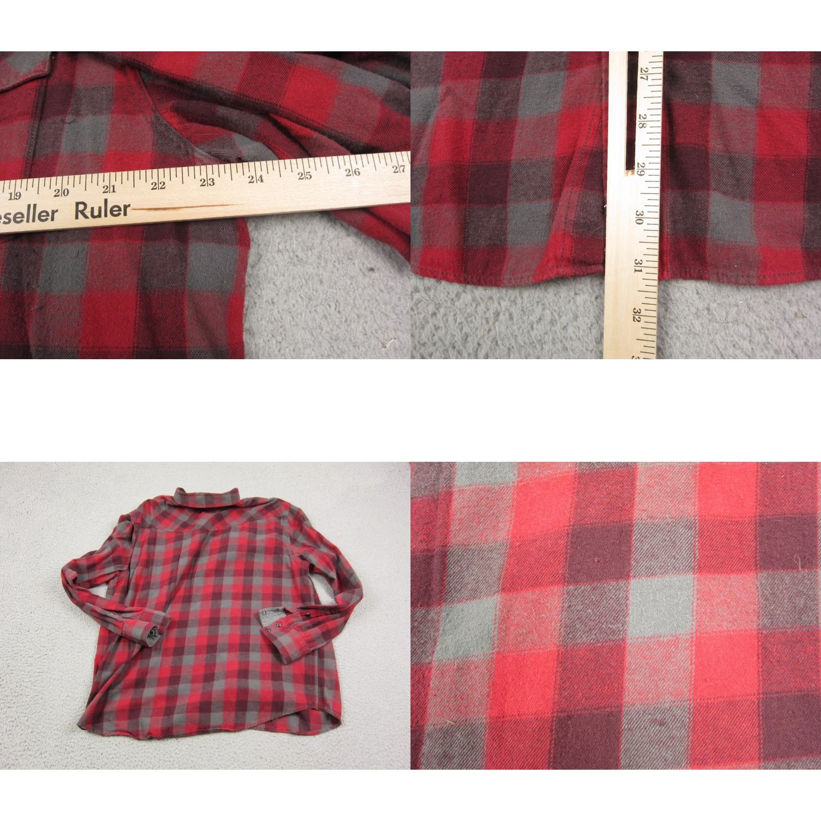 Cody James Cody James Shirt Mens XL Red Plaid Regular Fit Western Snap Rodeo Size US XL / EU 56 / 4 - 8 Thumbnail