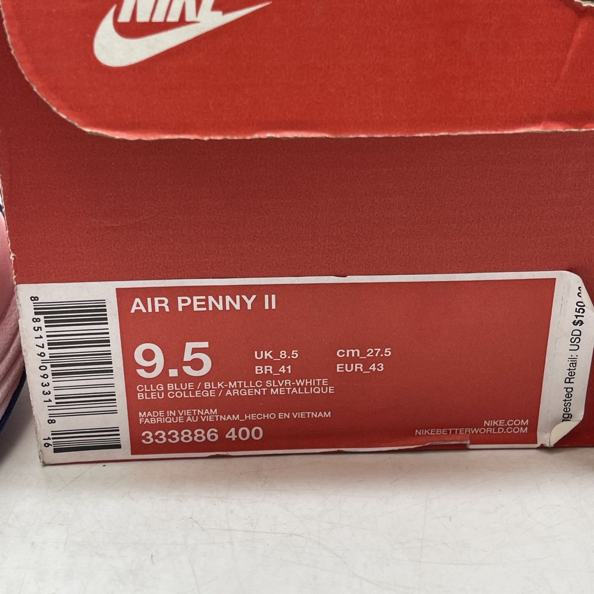 Nike Air penny 2 Atlantic blue Size US 9.5 / EU 42-43 - 9 Thumbnail