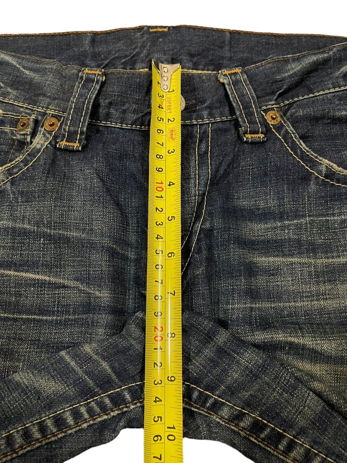 Levi's Vintage 90s Levis Blue Mud Wash Style Distress Loose Jeans Size US 34 / EU 50 - 13 Thumbnail