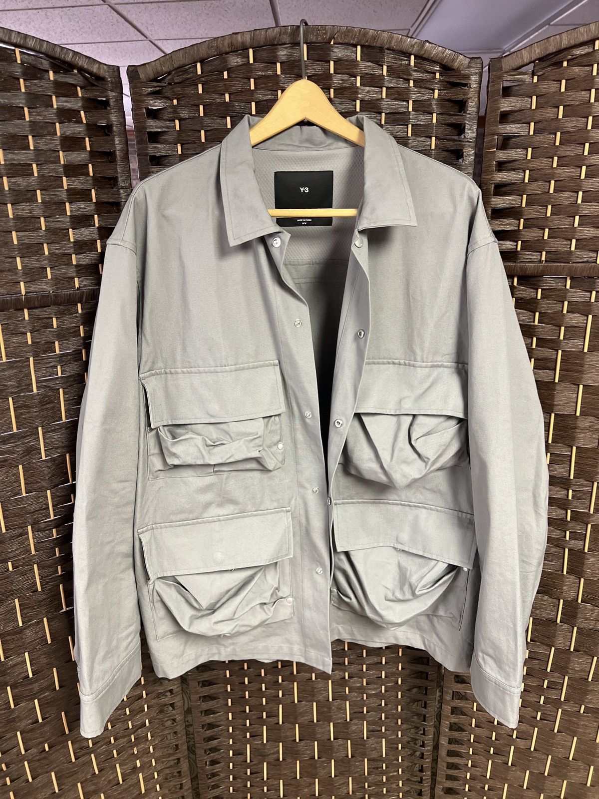 Y-3 Adida Y-3 Long Sleeve Pocket Overshirt Size US M / EU 48-50 / 2 - 1 Thumbnail
