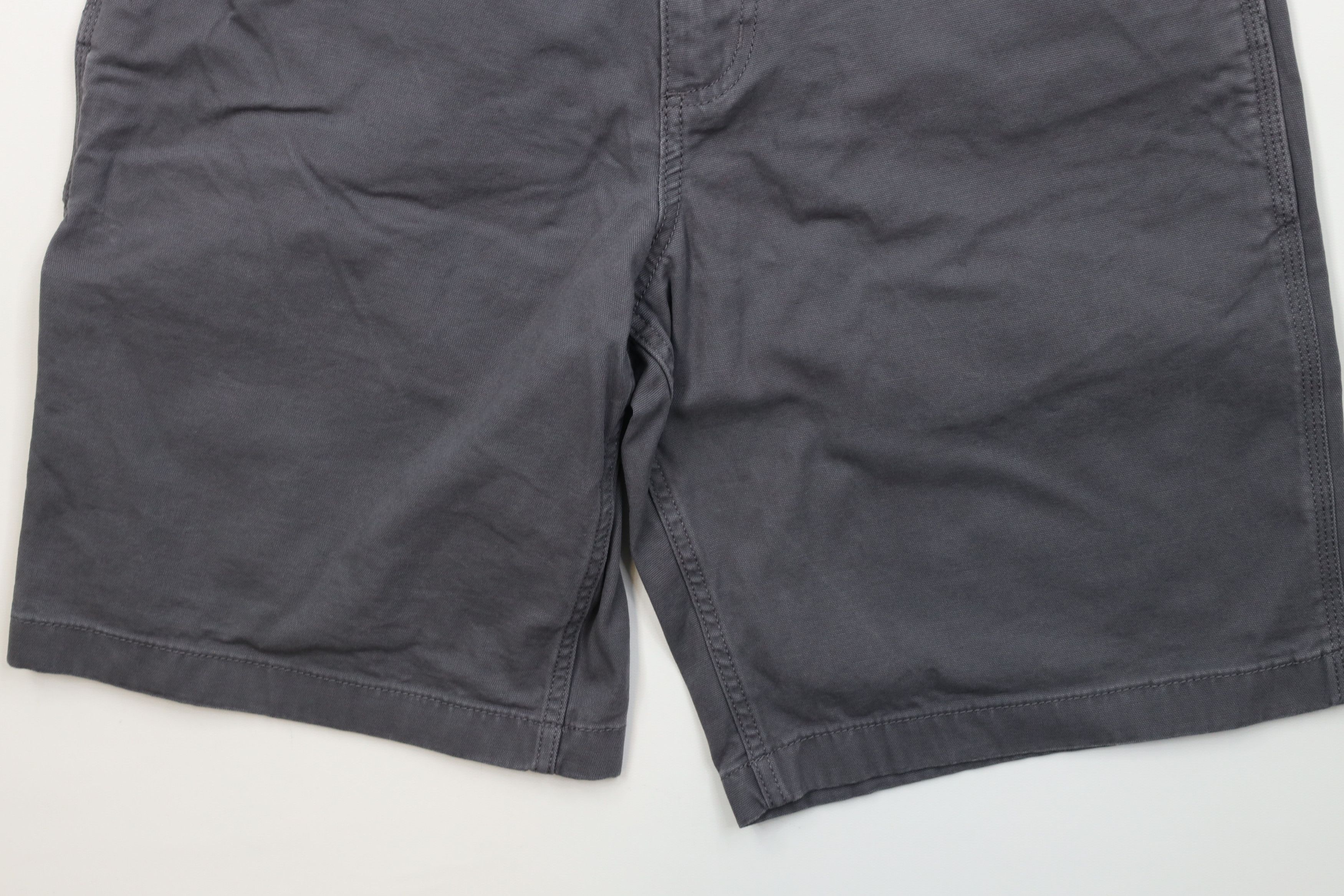 Carhartt Vintage Y2K Carhartt Relaxed Fit Canvas Dungaree Shorts Gray Size US 32 / EU 48 - 4 Thumbnail