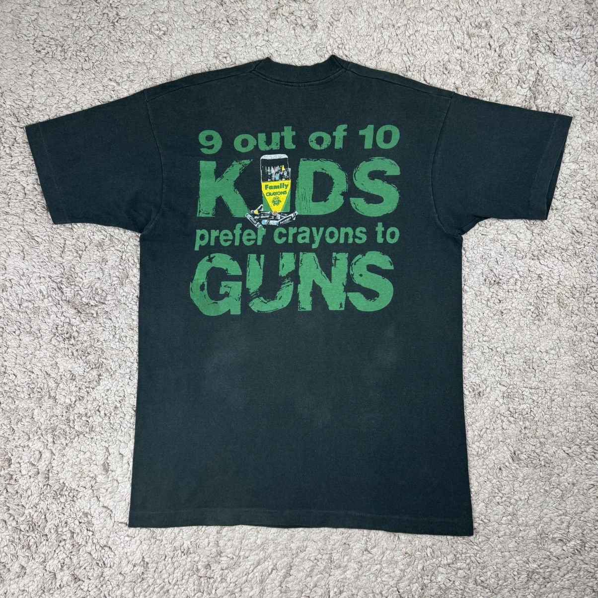 Band Tees Vintage 1992 Pearl Jam "Choices crayons over guns" T-shirt Size US L / EU 52-54 / 3 - 2 Thumbnail