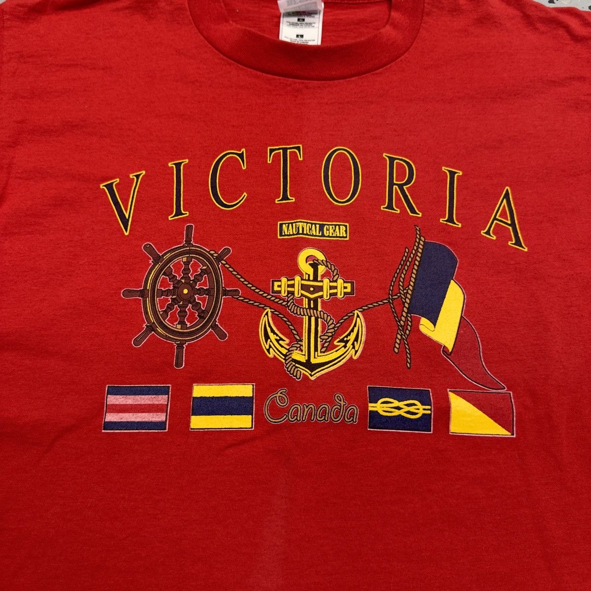 Fruit Of The Loom × Vintage Vintage 90s Fruit of the Loom Victoria Canada Graphic Shirt Size US L / EU 52-54 / 3 - 3 Thumbnail