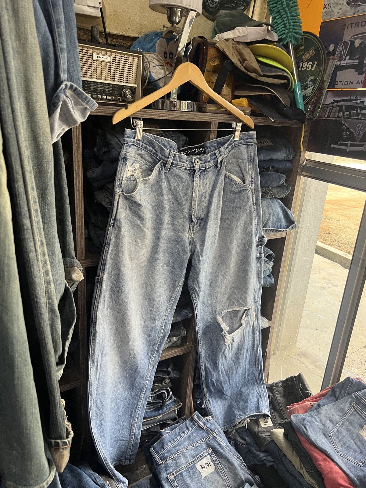 Nautica 🔥Nautica Jeans Distressed Carpenter Denim Size US 34 / EU 50 - 3 Thumbnail