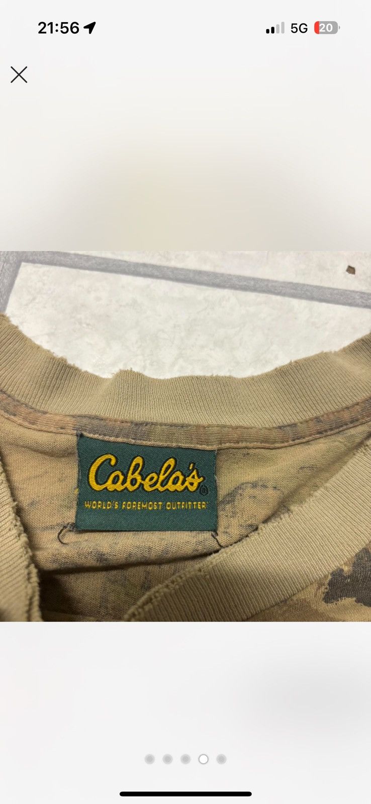 Cabelas Mens Vintage cabelas camo long sleeve shirt Size US XL / EU 56 / 4 - 4 Thumbnail