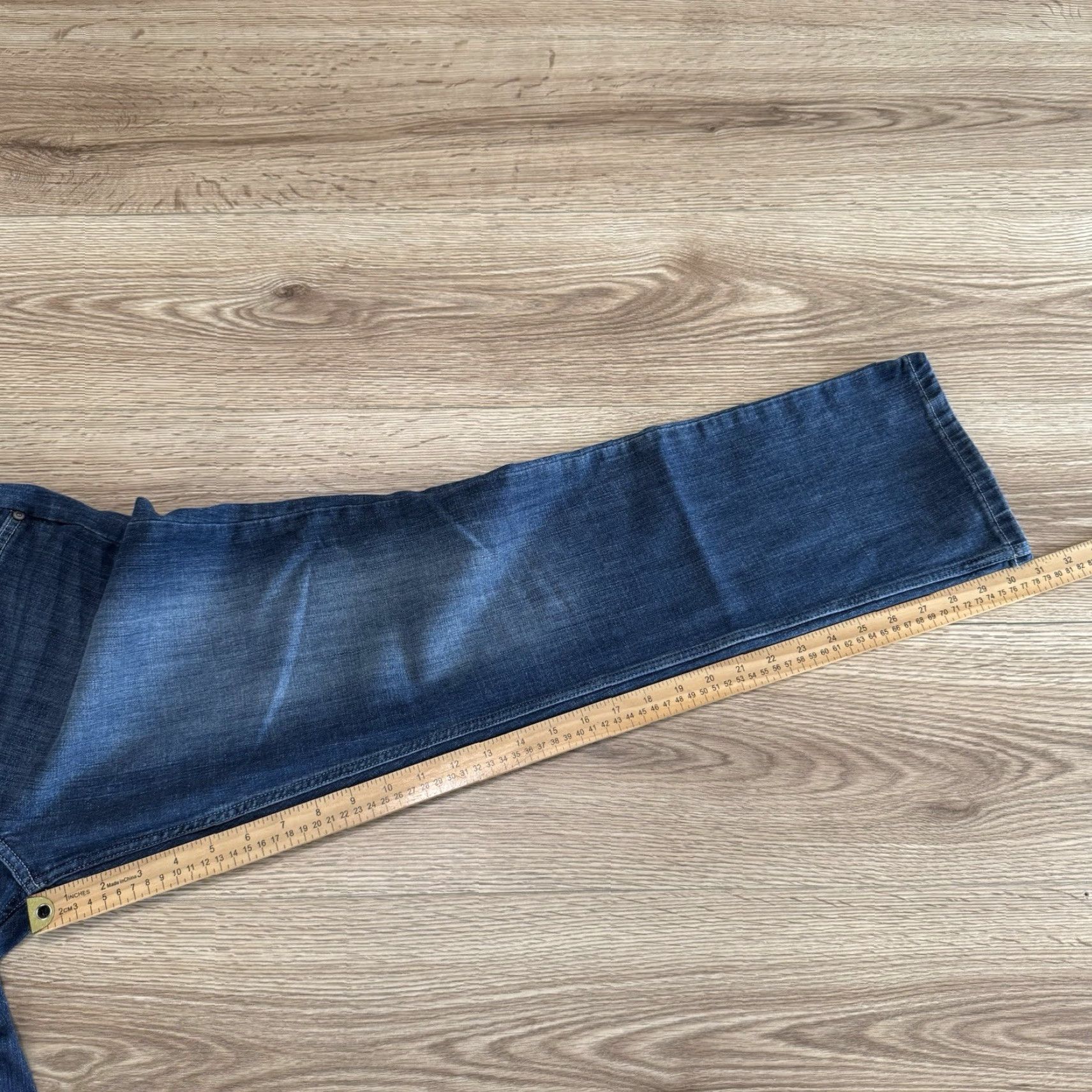 Wrangler VINTAGE Wrangler Straight Leg Jeans Women’s Size 15x32 Blue Cotton Blend Juniors Size 36" / US 14 / IT 50 - 7 Thumbnail