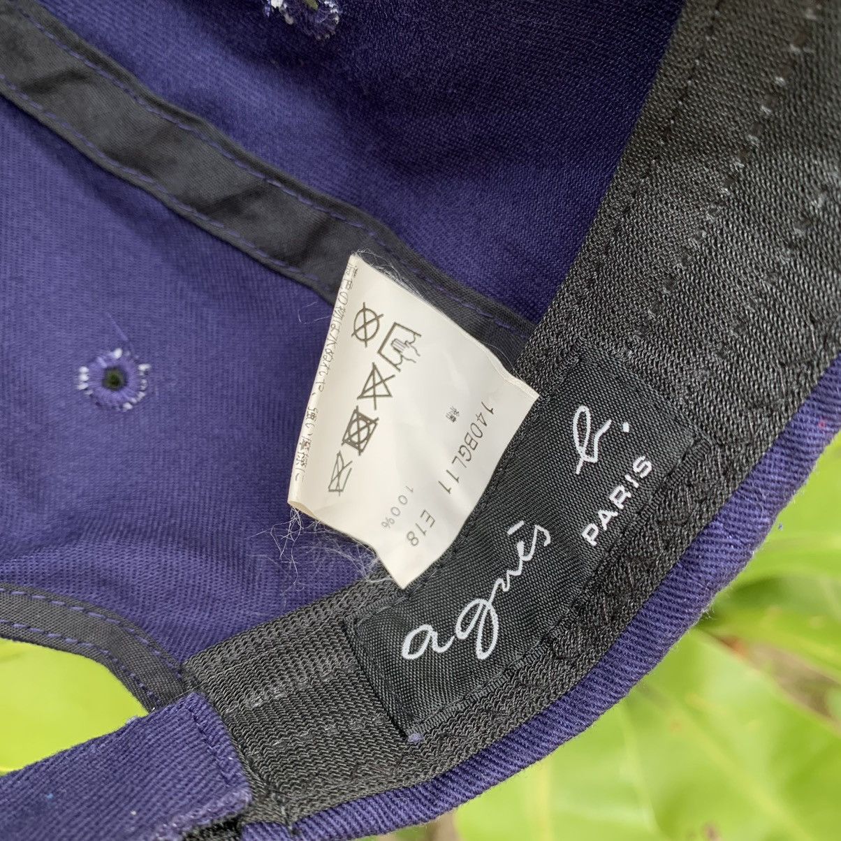 Japanese Brand × Vintage × agnes b. Agnes B Hat Navy Size ONE SIZE - 5 Thumbnail