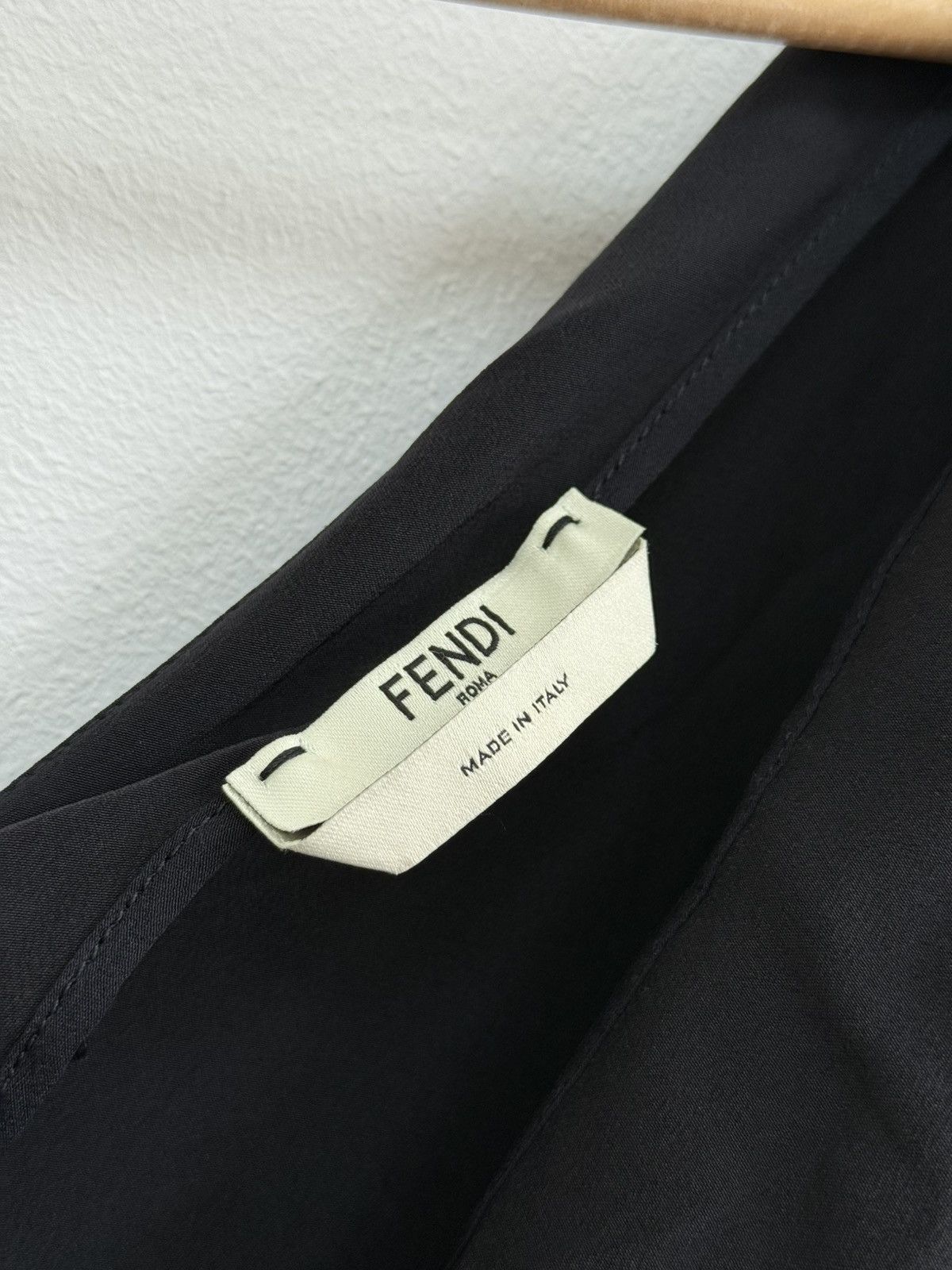 Fendi Fendi Asymmetrical Black Silk Dress Size XS / US 0-2 / IT 36-38 - 5 Thumbnail