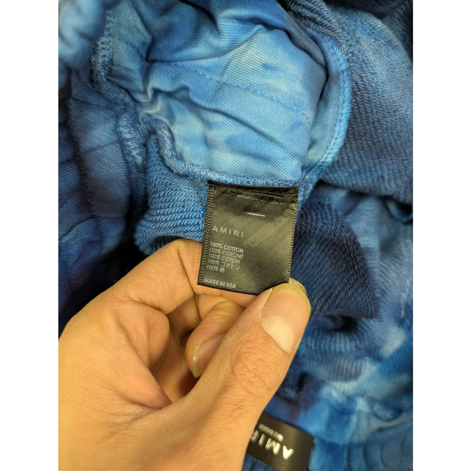 Amiri o1rshd1 Tie Dye MA Sweatshort Shorts in Blue M Size US 32 / EU 48 - 17 Thumbnail